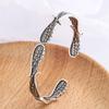 Nuovi Braccialetti alla Moda con Ali d'Angelo Gioielli in Argento Sterling 925 Argento Thai Retrò Personalità Raffinato Braccialetti Apribili TYB125