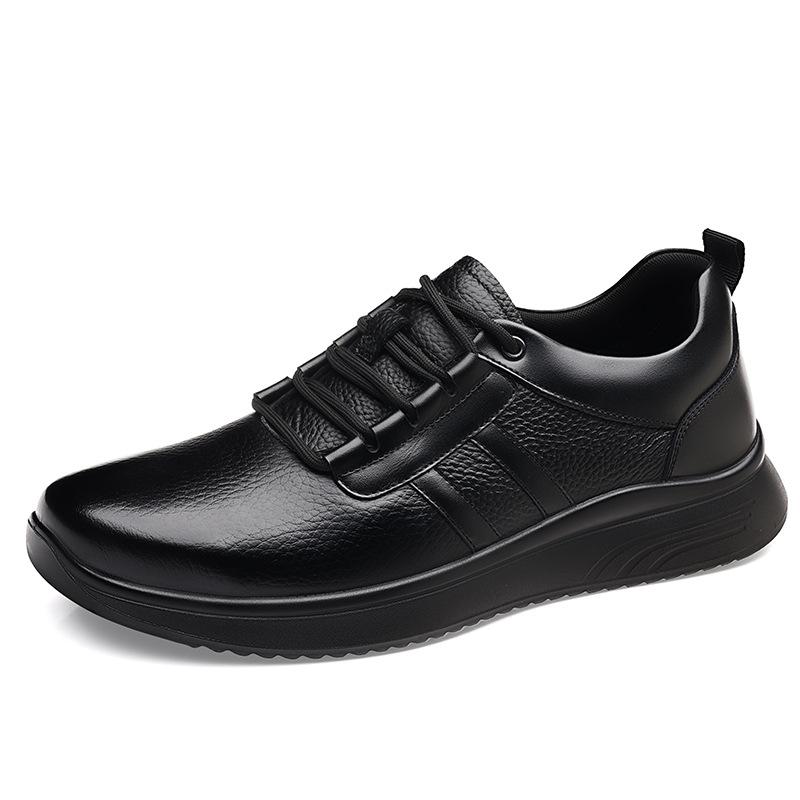 Men's shoes autumn and winter first-layer casual men's fashion breathable soft-soled casual leather shoes men