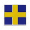 AALK1 3D Metal Chrome R-Type AWD Badge Swedish Flag Moose Emblem Sticker for Volvo V40 XC60 XC90 C30 V60 - Auto Trunk/Fender Exterior