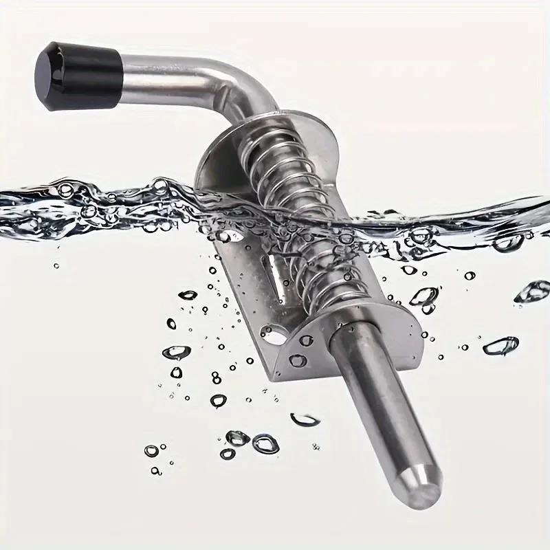 304 Stainless Steel Spring Latch Pin - Durable Window Cabinet Hinges Security Bolt For Household Doors