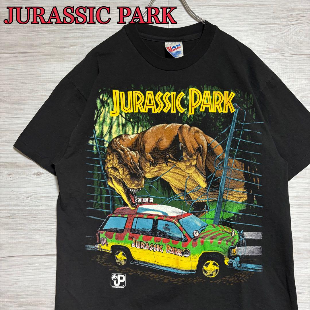 

[USED] Hard to find Jurassic Park T-shirt, size L, vintage, movie, overseas