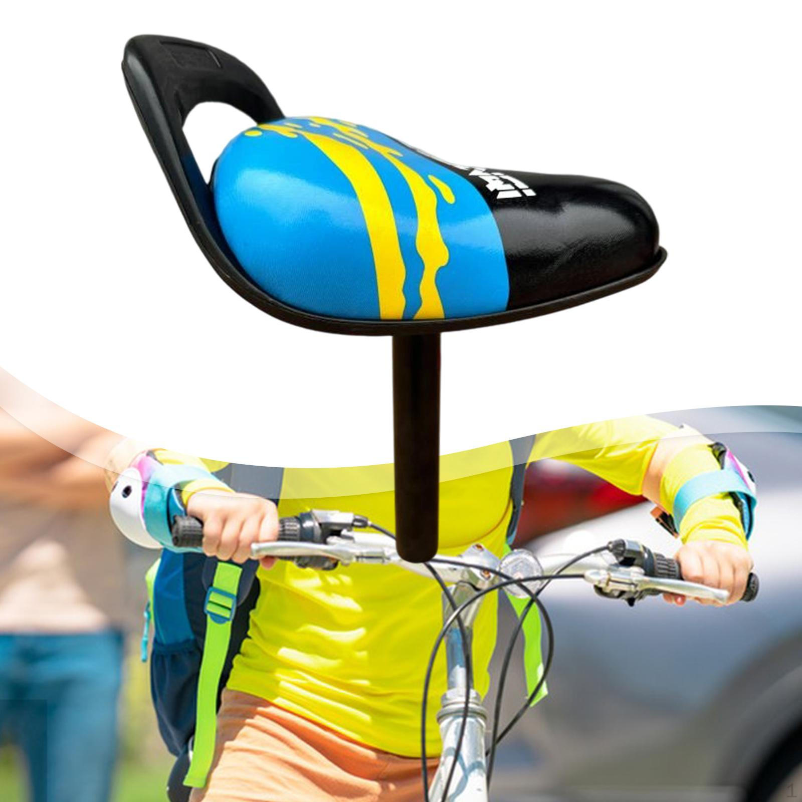 

Kids Bike Saddle 25mm Diameter Seatpost Practical Soft Cushion Seat Accessories for Blue and Yellow