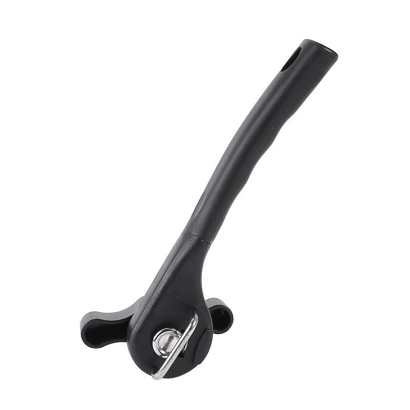 Stainless Steel Manual Can and Bottle Opener with Rubber-Plastic Handle
