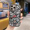 Phone Case: 2D Flat Design Suitable for iPhone 18 17 16 15 14 13 Pro Protective Case, Couple Style, Hip-hop Puppy, Christmas and Halloween Gift