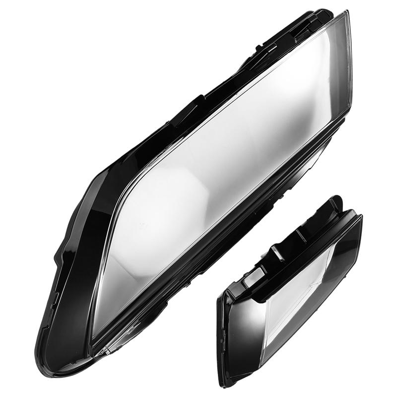 A16P-For Skoda Kodiaq 17-21 Car Front Headlamps Cover Glass Transparent Lampshades Cover Headlight Lens Auto Lamp Shell