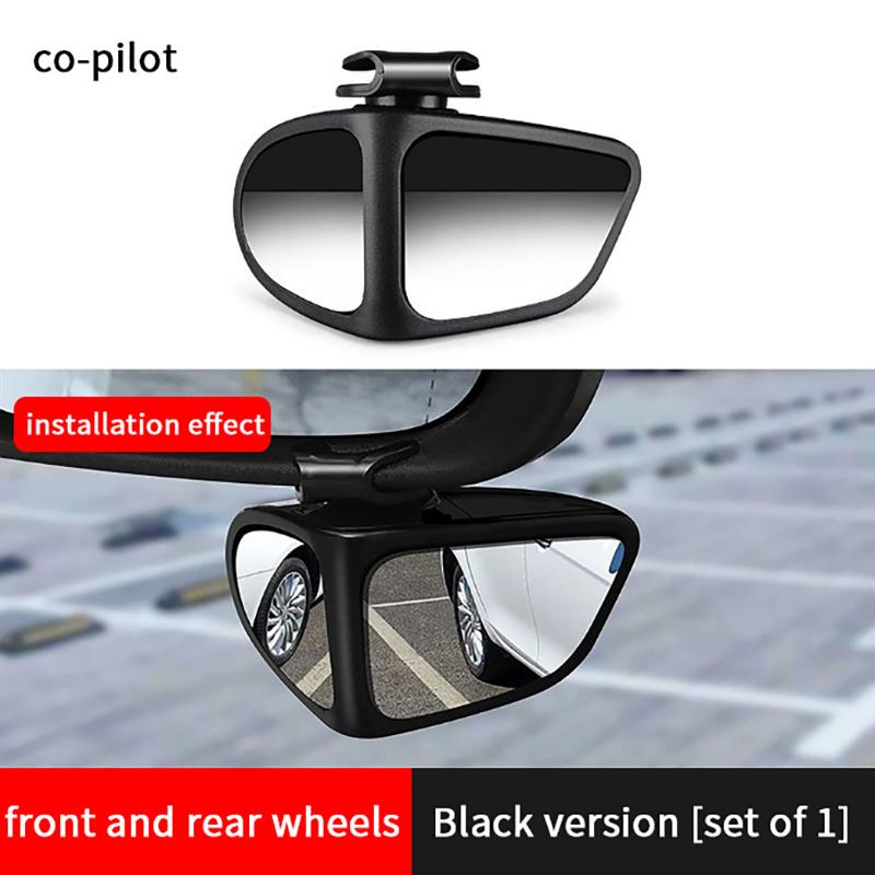 1/2 Stück Auto Totwinkelspiegel Auto Rückspiegel Doppelseitiger Spiegel 360 Grad Verstellbar Weitwinkel Totwinkelspiegel Rückfahr