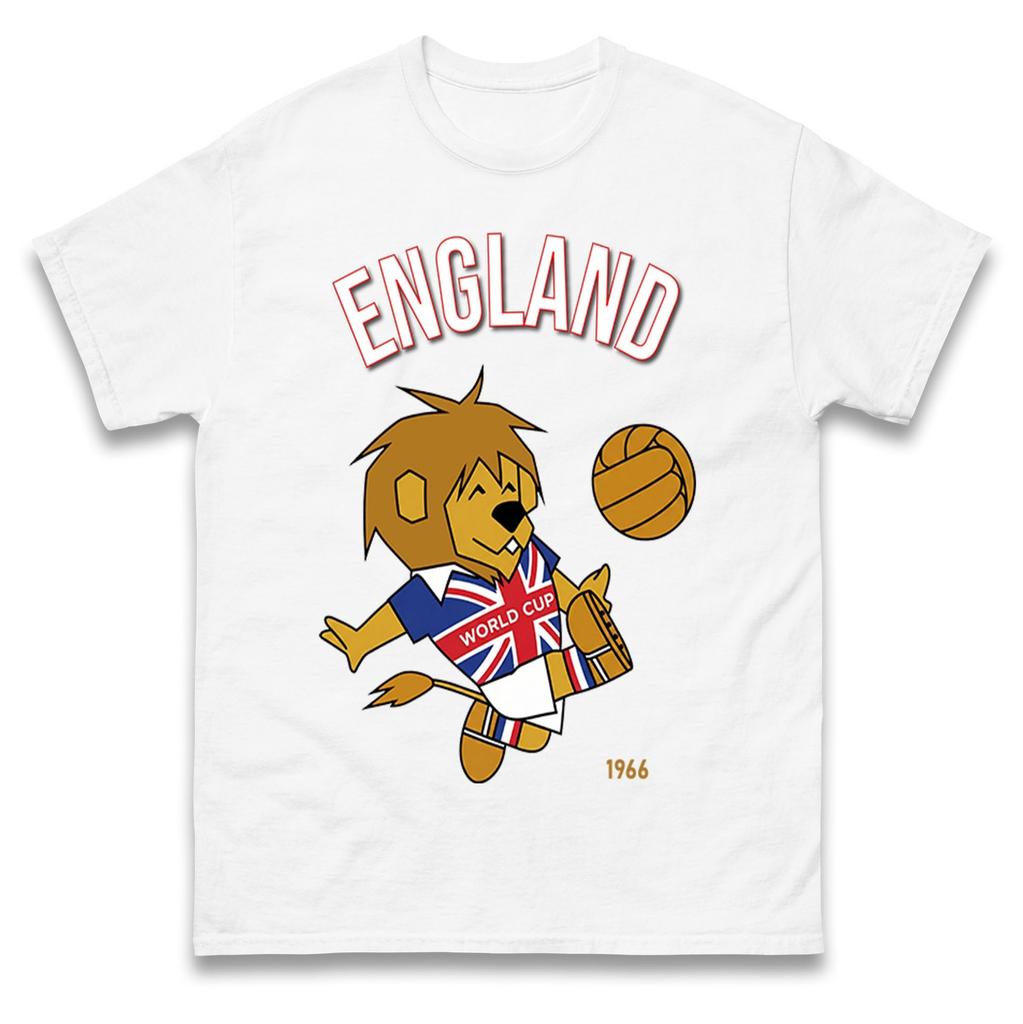 World Cup Willie England 1966 T Shirt England World Cup Winners 1966 Tee Shirt