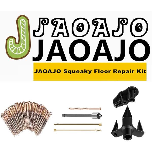 Eliminate Squeaky Noise Floor Repair Kit with 5 Tools and 50 Screws for Wood Floors, Eliminate Squeaks Under Carpeted Floors, Hardwood, Vinyl, and