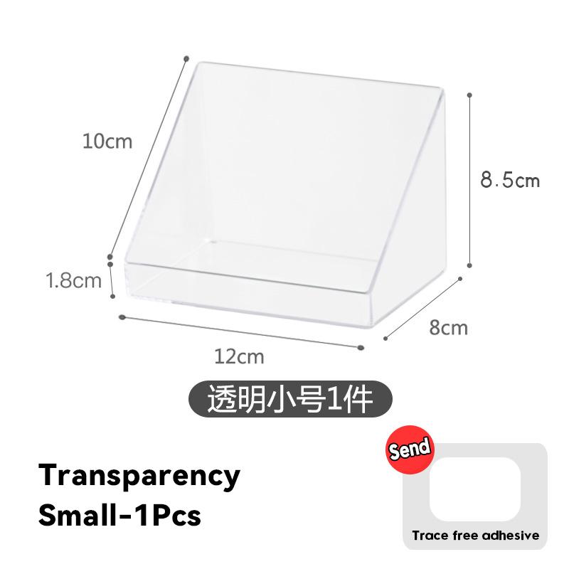 

Настінний стелаж для зберігання для ванної кімнати Кухня Тримач-органайзер для різних речей Лоток для зберігання косметики Органайзер для макіяжу Самоклеюча полиця