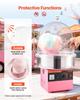 Cotton Candy Machine Cover, Transparent Acrylic Dome Bubble Shield, Cotton Candy Machine Bubble Shield Compatible with 381mm Cottons Candies Machines