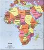 1990 Africa Map Vintage CIA Historical Geography Classroom Wall Art Poster