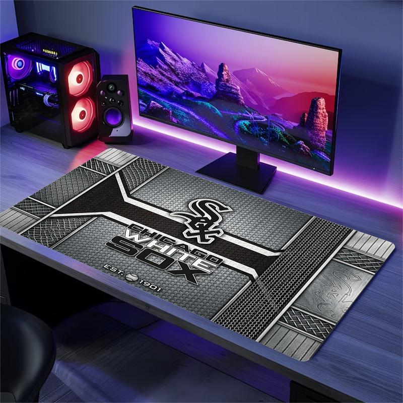 Chicago White Sox Color Mouse Pad Large Gaming Table Cushion Non-slip Laptop Tablet Big Mousepad XXL Mat Mini PC Playmat With Lock edge
