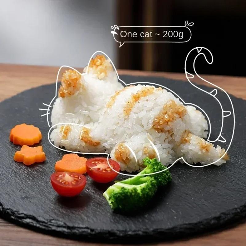 Cute Cat Animal Shape Sushi Mold for Kids Rice Ball Mashed Potato Pumpkin Maker DIY Kitchen Gadgets
