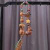 Golden Sandalwood Cute Star Gourd Car Pendant for Peace