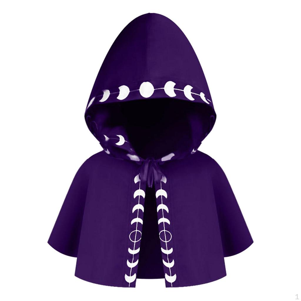 Gothic Hooded Cape for Halloween Cosplay and Role Playing
