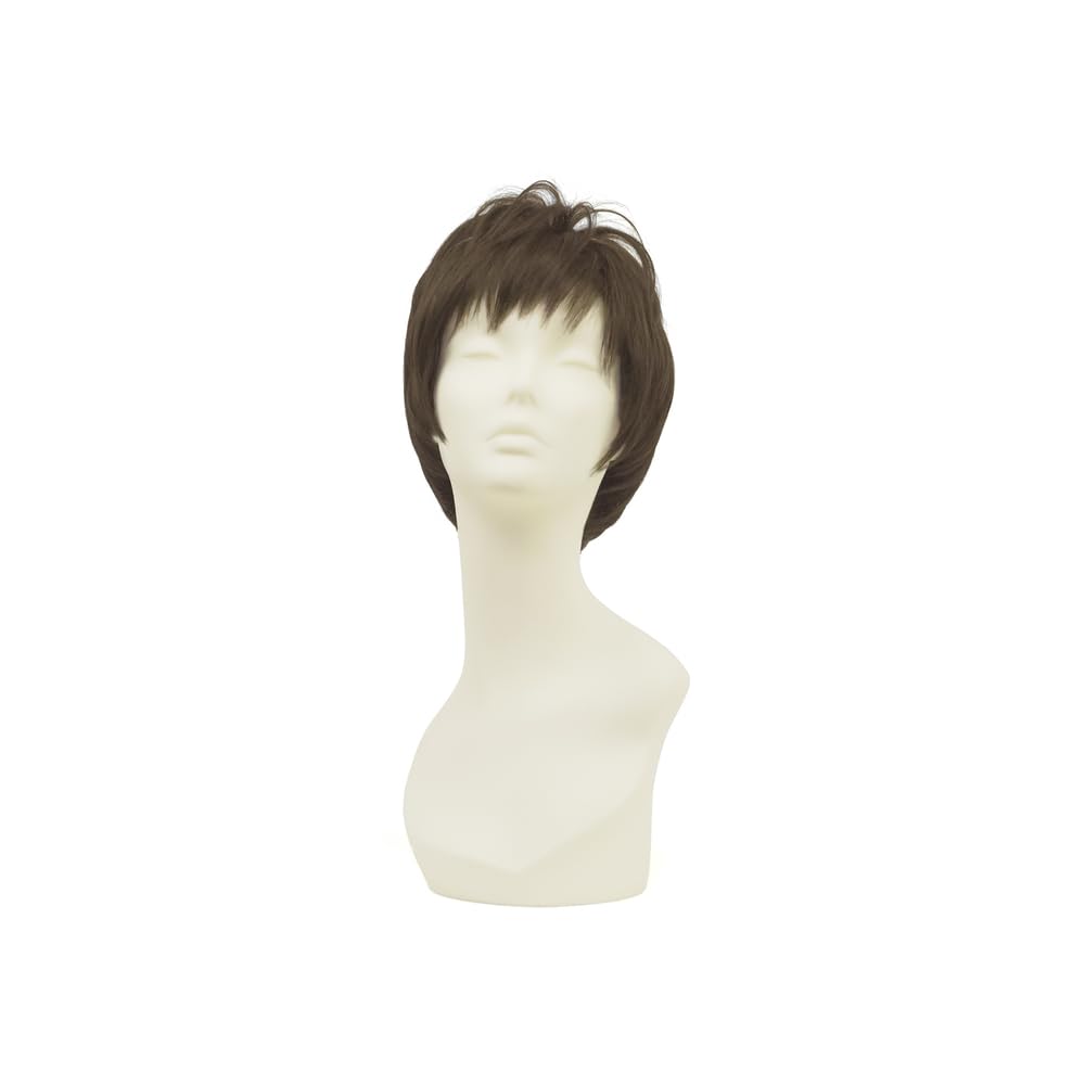 

BACKYARD FAMILY Priscilla Hat Wig, Relax, Very Short, BO-06, TDB/Heat-Resistant Dark Brown