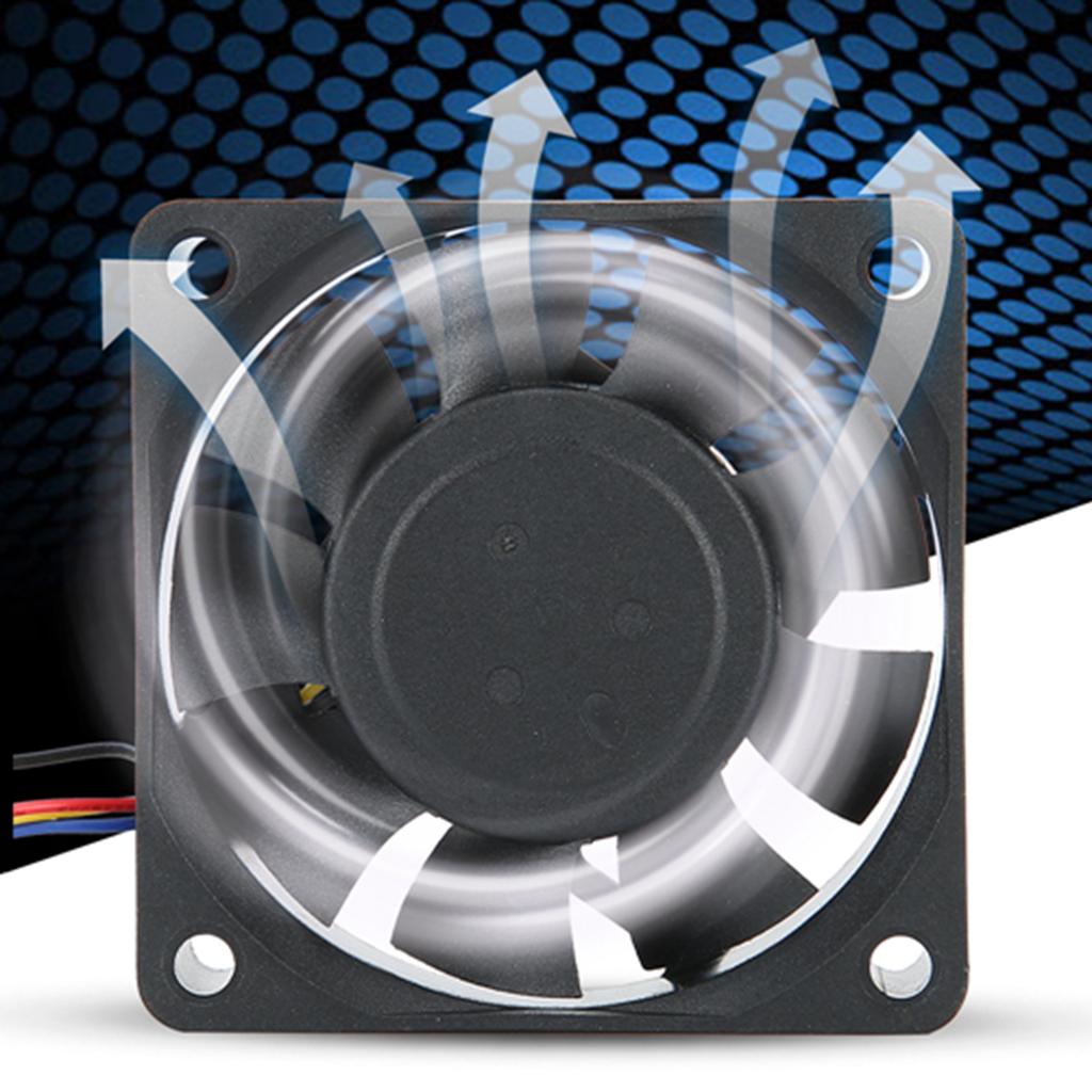 6cm 12V 0.36A Cooling Fan 5400RPM Low Noise Cooler Heatsink for Computer CPU
