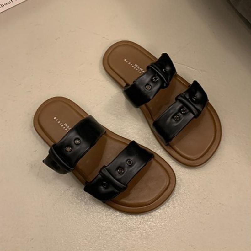 Модные женские тапочки Высококачественная женская обувь Винтажные отпускные римские — фото 4