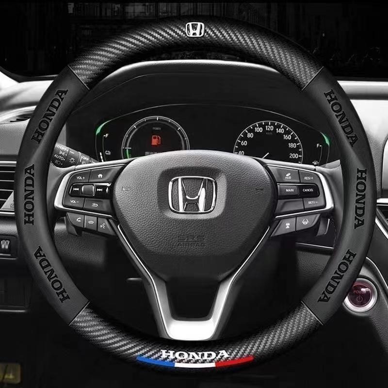 Car Steering Wheel Cover Microfiber Leather Protection Cover For Honda Fit Civic Accord 7 8 9 10 Pilot City Jazz CRV HRV