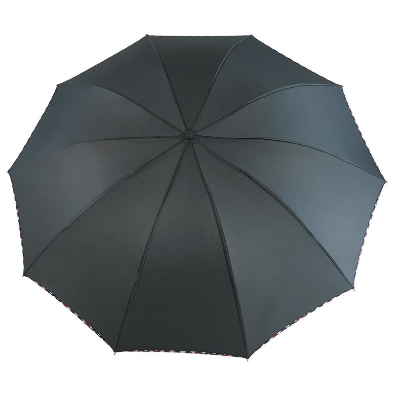 Manual umbrella Large double umbrella Student enlarged thickened reinforced folding umbrella Sunshade female