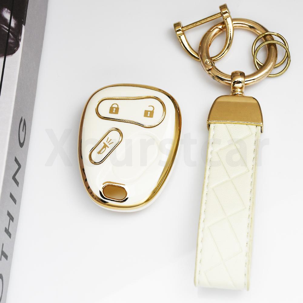 3/4 Button Shell Fob Cover Car Key Cover For Gmc Sierra Sonoma Yukon For Chevrolet S10 Saturn Silverado Suburban Gmc Tahoe Alarm