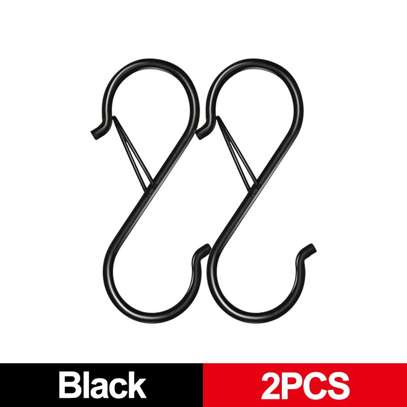 

2/10 шт. пряжка дизайн S крючок кухонный органайзер горшок стойка сад подвесная застежка сумки одежда полотенце штанга вешалка крючки S-образная