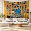 Benutzerdefinierte Namens-Wandbehang-Tapisserie, Bruno Mars Dekorative Hintergrund-Tapisserie für Wohnheim, Zuhause