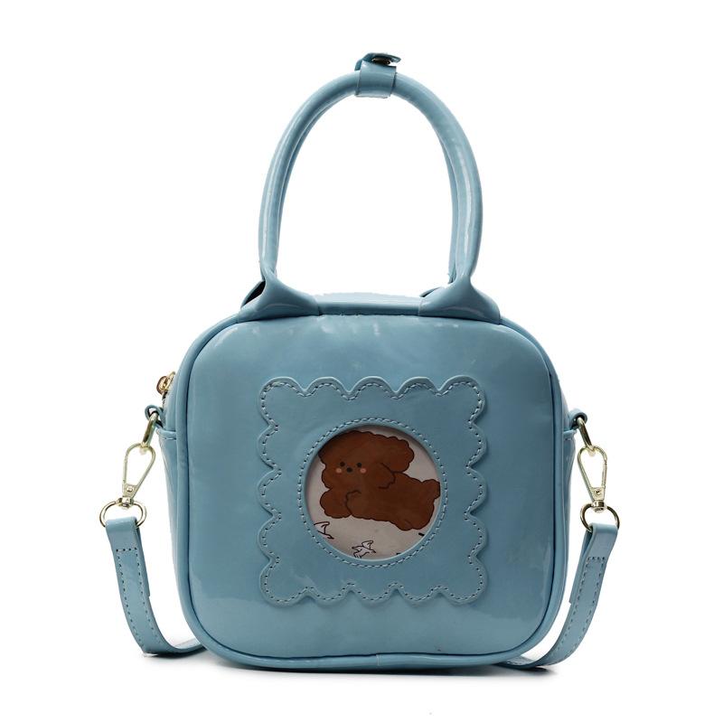 Neue trendige Mode lässig vielseitig Handtrage kleine quadratische Tasche Schulter Umhängetasche Damentasche Nische Handtasche