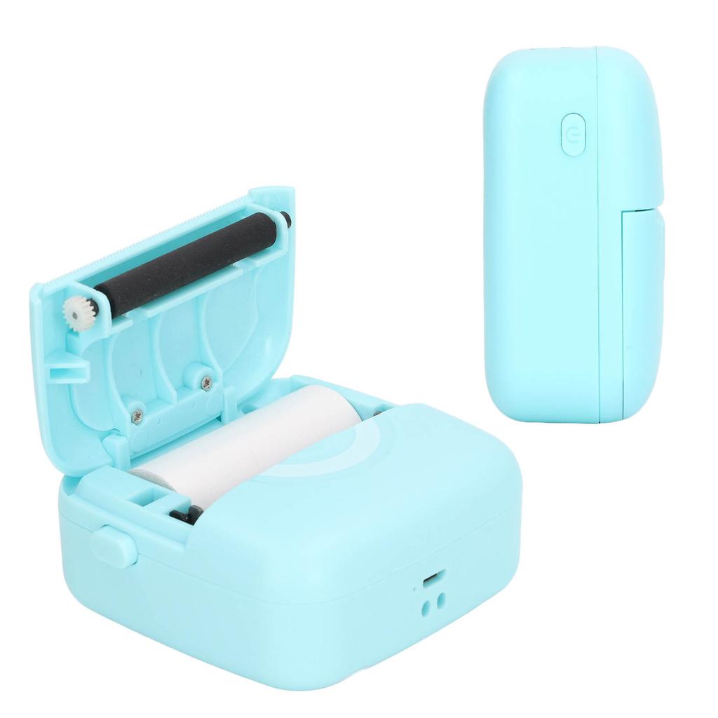 Mini Printer Photo Printing Portable Printer 10mm/s Print Speed 200DPI Resolution USB Charging Pocke
