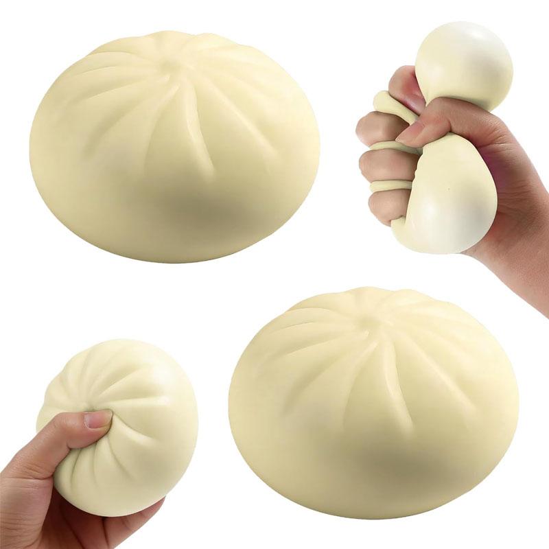 Dumpling Squishy Large Jumbo Soft Squeeze Decompression Dough BaoZi Sensory Fidget Toys Anxiety Relief Gifts For Adults & Kids