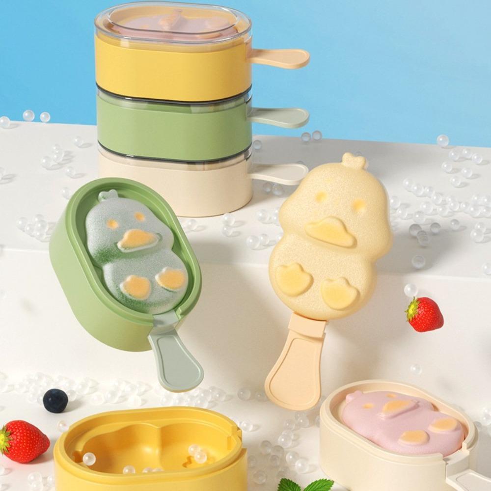 Duck Shape Popsicle Mold Food Grade Silicone Chocolate Molds New Ice Cream Silicone Mold