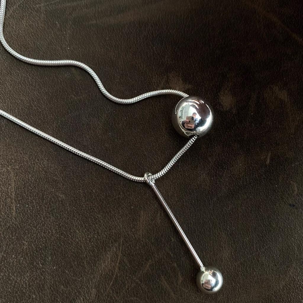 Silver color Sparkling Clavicle Chain Ball Choker Necklace For Women Rond Tassel Fine Jewelry Wedding Party Birthday Gift