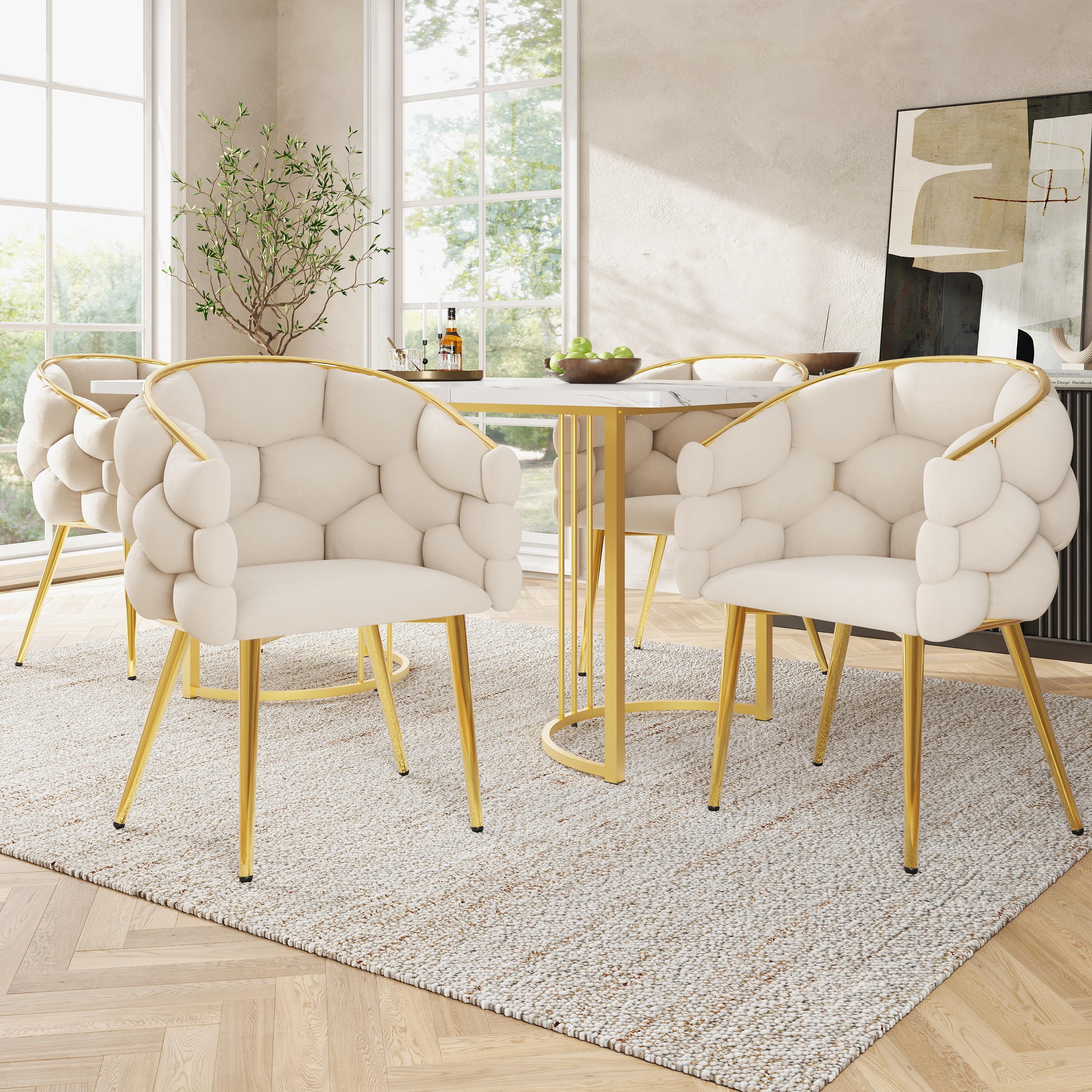 Luxurious Velvet Chairs (4 Pieces), Living