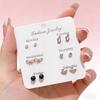 Einwöchiges Nischen-Ohrring-Set: Perlen Brosche Schleife & Schwan Ohrringe - Einfacher & Vielseitiger Schmuck für Damen
