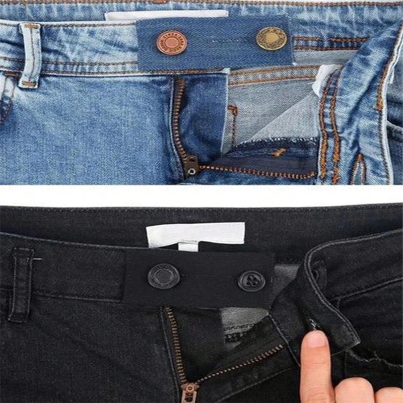 New Button Invisible Jeans Waist Extender - 4 Colors Easy To Use for Denim Pants Decorative Sewing Buttons
