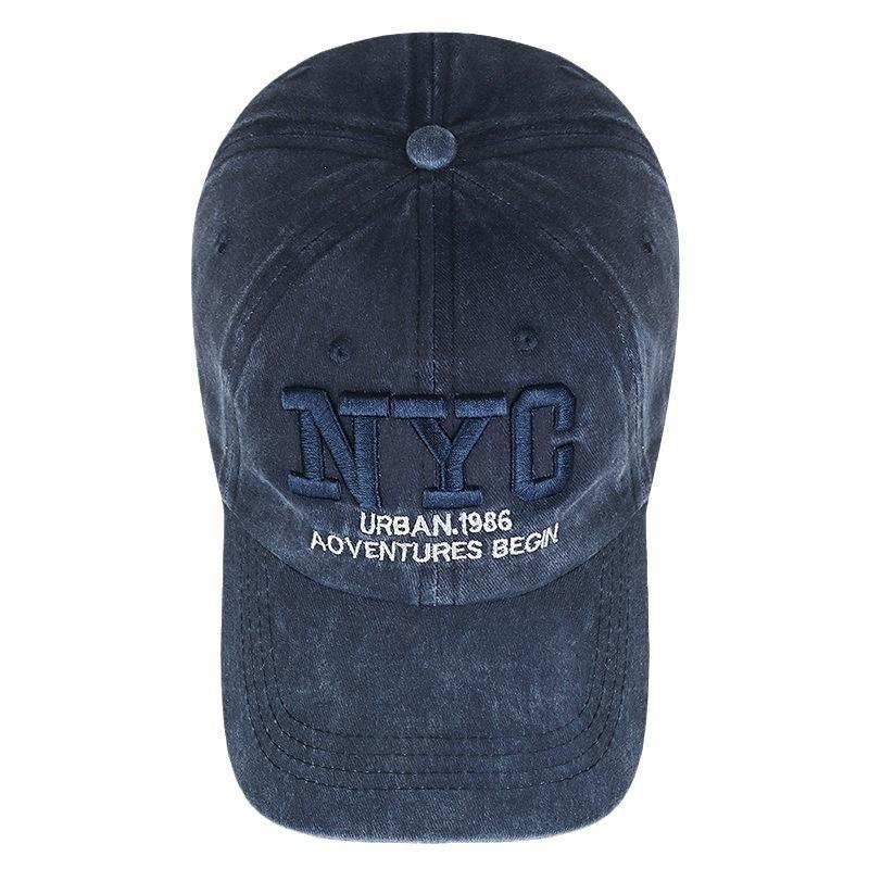 Autumn Out Men's Cap Versatile Visor Fashion Hat Letter Embroidery Baseball Cap Retro New Travel