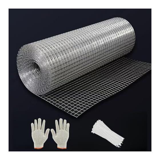 Used NewMouse extermination net, animal prevention wire mesh, wire net, wire diameter 0.6mm, mesh 6mm, wire mesh fence, rust-free, galvanized roll,