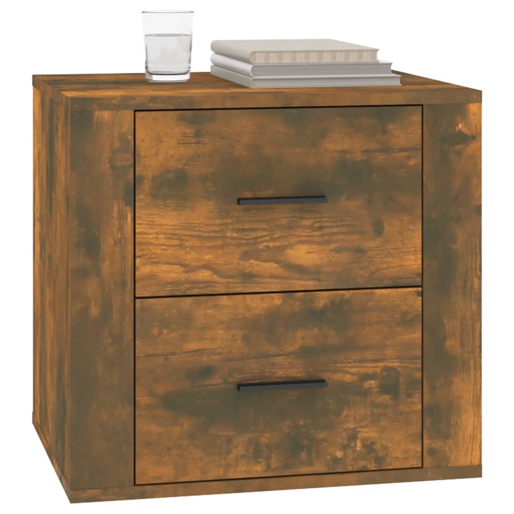 Nightstand Smoked Oak 50x39x47 Cm
