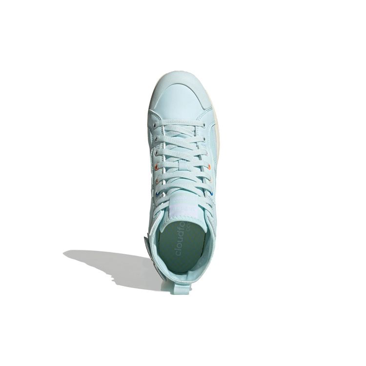 Adidas Neo City Canvas Hi Non-Slip Durable Mid-Top Skate Shoes Unisex Skate Shoes Blue HP9679