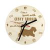 Cesky Terrier, Czech Terrier, Bohemian Terrier - Clock with Dog, Wooden Clock with Engraving, Personalised Clock by