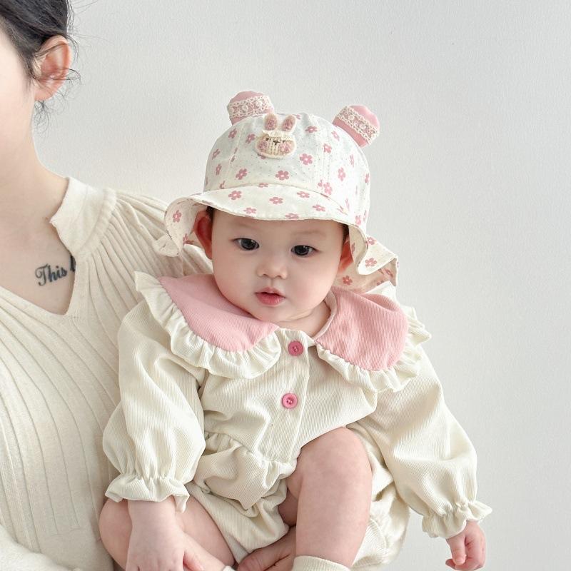 Baby Fisherman Hat Spring New Baby Sun Basin Hat Girl Super Cute Princess Hat Children's Cute Hat Trendy Hat