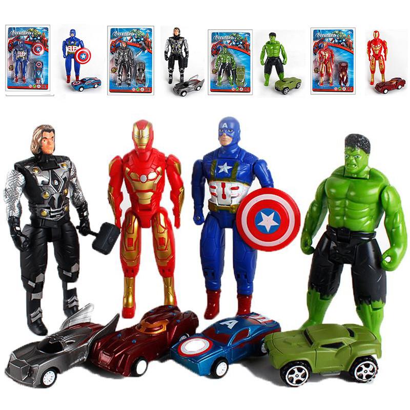 Captain America Man Miniature Cars Toy Set Gift