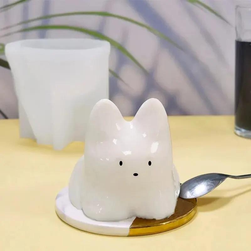 Katzenmilchpudding Silikonform Halloween Gelee Schüssel Kuchen Weiß Kalt Eis Pulverform Kuchen Küchendekorationszubehör