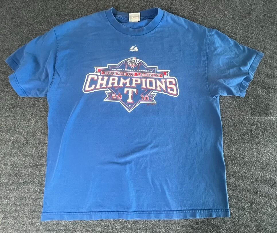 Texas Rangers Men’s XL Shirt 2010 World Series ALCS Champions Baseball Cotton XL