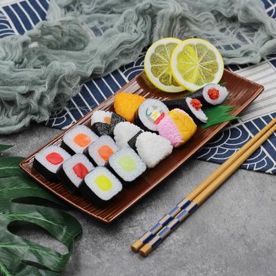 Simulation Sushi Rice Fake Food Model Salmon Japanese Restaurant Window Display Photography Prop Home Decor