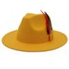 Wind Jazz Hat Square Ribbon Top Hat Gentleman Lady Woolen Hat Felt Hat Hat
