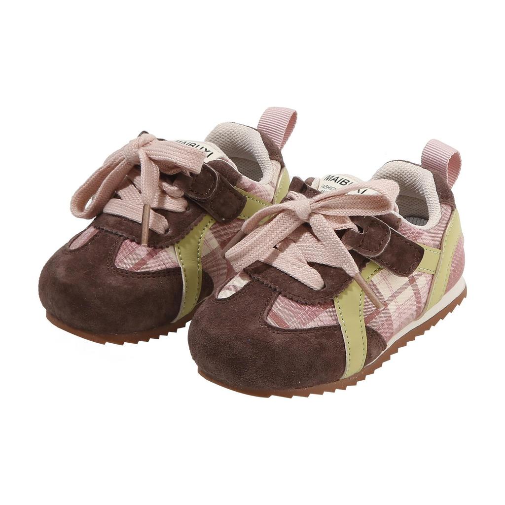 Spring Baby First Walker Non-Slip Sports Shoes for Kids – Korean Style Training Shoes for Boys & Girls, Stylish Small Board Design.