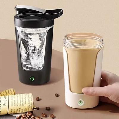 Cană de amestecare automată electrică de 450 ml Sticlă portabilă tip shaker pentru proteine din zer Alimentată de baterii Cană de amestecare complet automată pentru acasă