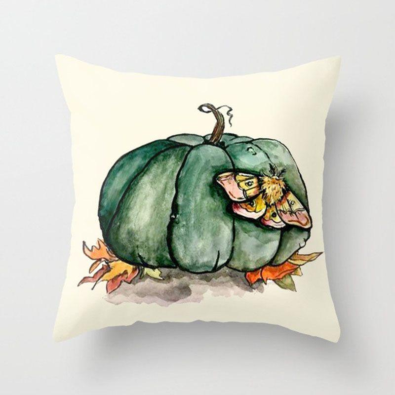 Beautiful Festival Decoration Pumpkin Pillow Cover With Invisible Zipper