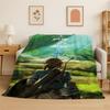 Classic Z-Zelda Cartoon Games Soft Flannel Throw Blanket,Cozy Blanket for Bed,Couch,Sofa,Bedroom,Living Room,Picnic Kids Camping